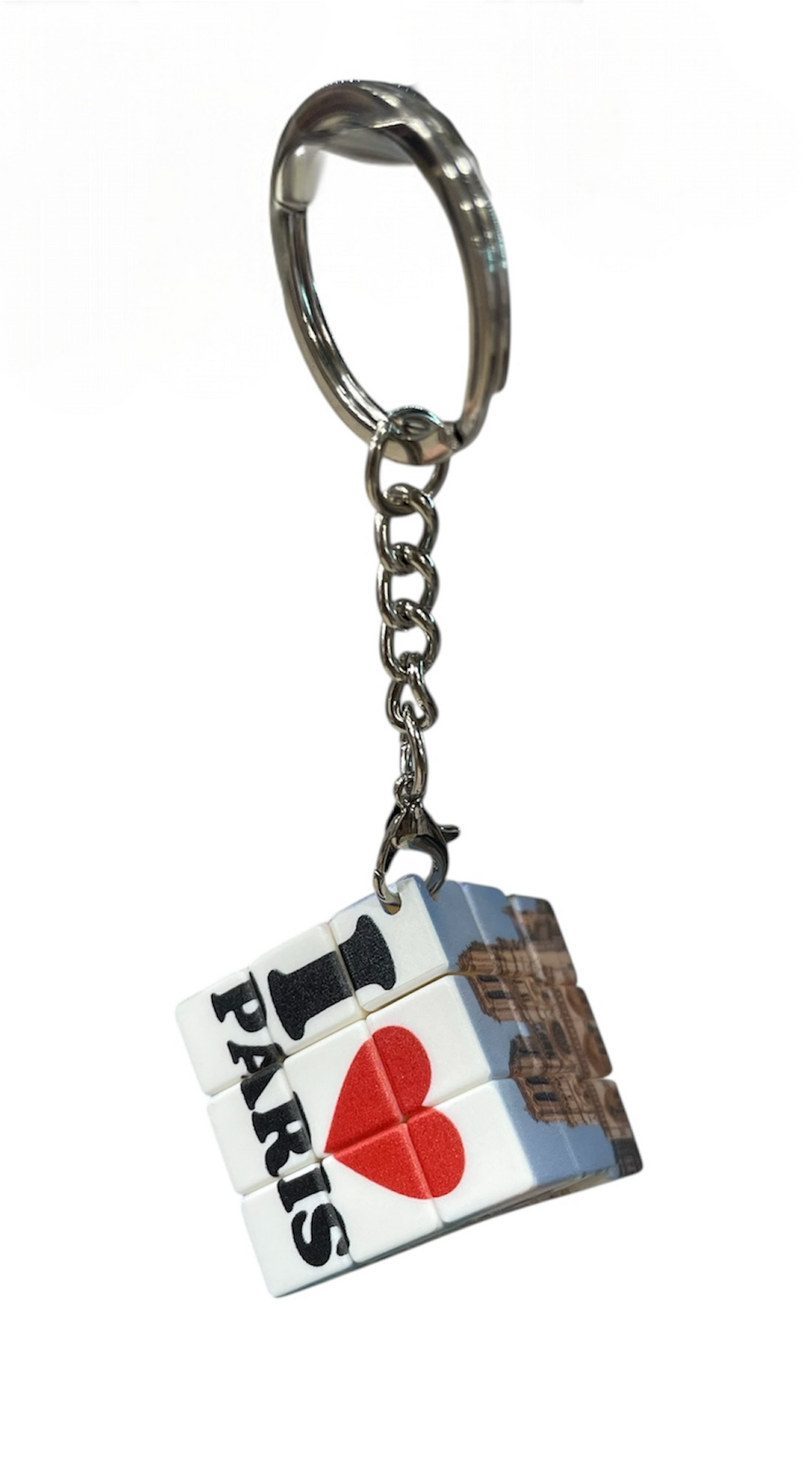 Porte clés cube puzzle souvenirs de Paris monuments et peintures