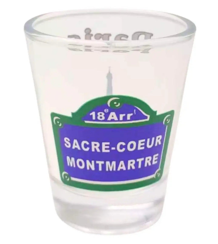 Copo de Shot Lembrança de Paris – Coleção Placas de Rua