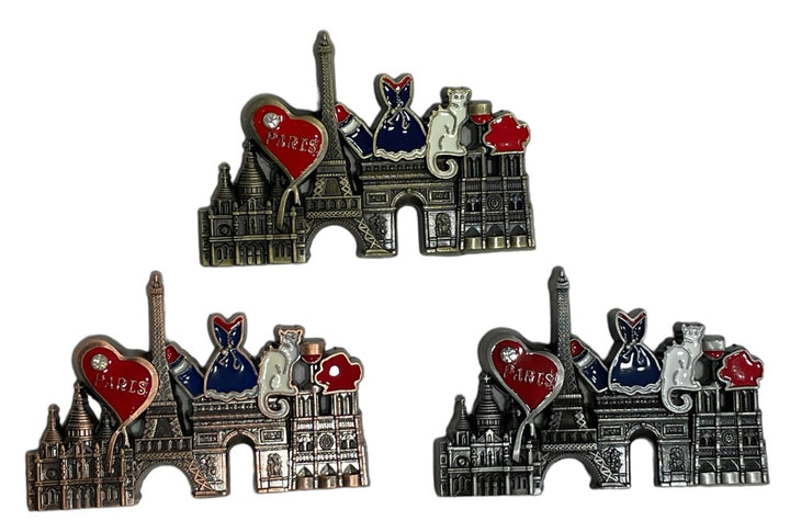 Magnet Souvenirs Paris Fashion Cœurs Strass