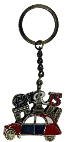 Key Ring Car Paris Monuments