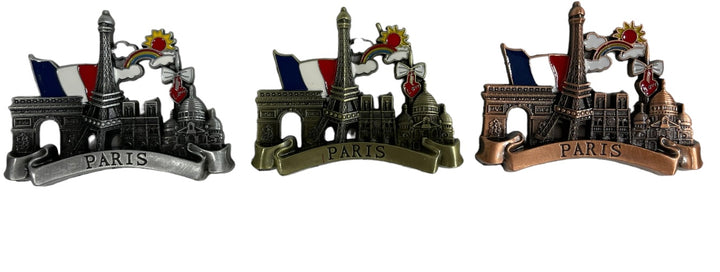 Magnet Tour Eiffel monuments arc en ciel 🌈 soleil ☀️