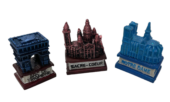 Sculpture des 3 monuments de Paris