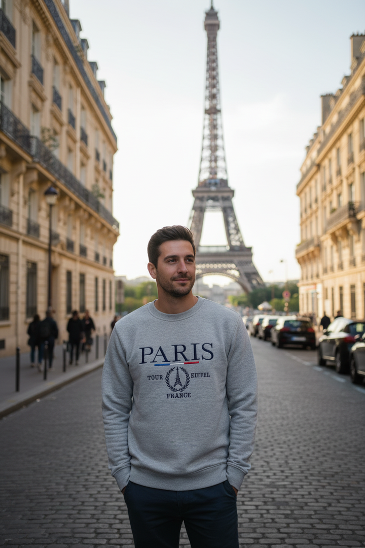 Moletom Paris Torre Eiffel Cinza