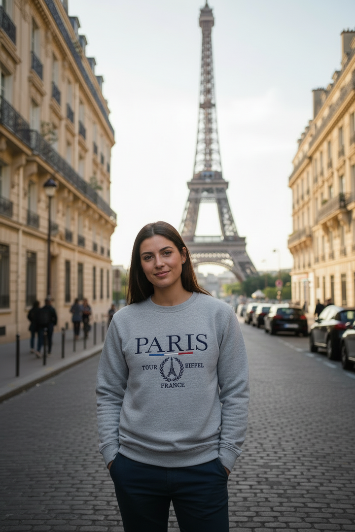 Moletom Paris Torre Eiffel Cinza