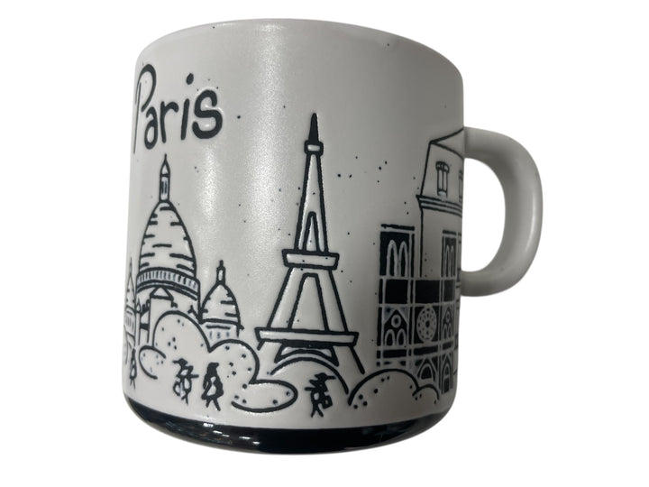 Mug souvenir of Paris engraved monuments