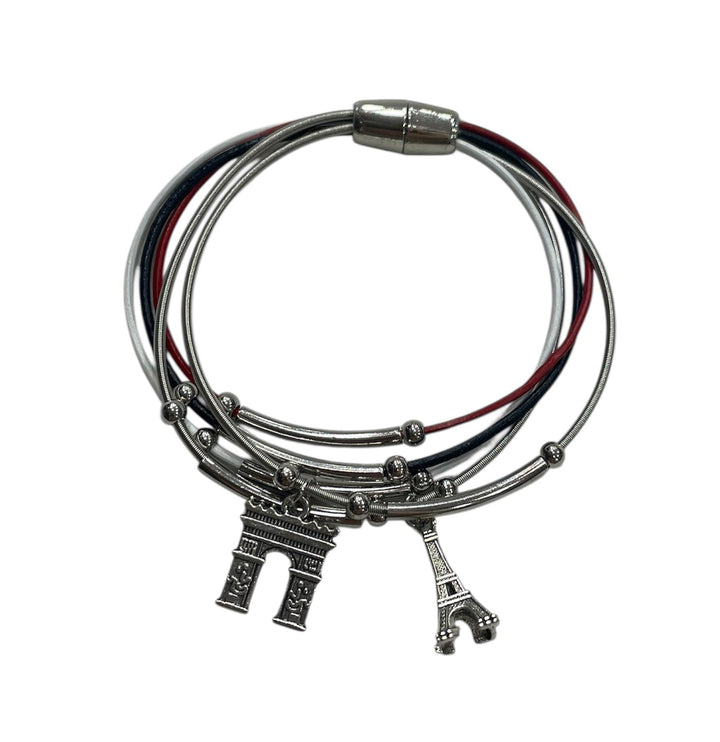 Bracelets Tour Eiffel Arc de Triomphe aimantés souvenir de paris