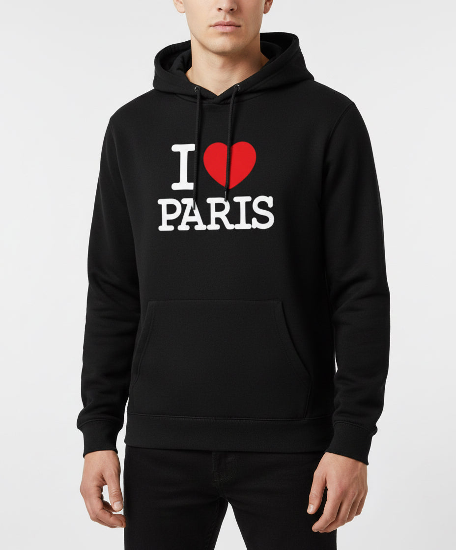 Agasalho de moleton I love Paris Violeta