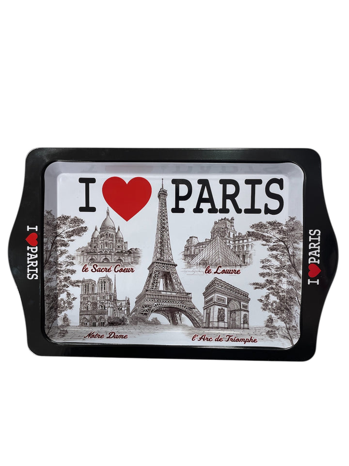 Plateaux métal souvenirs de Paris