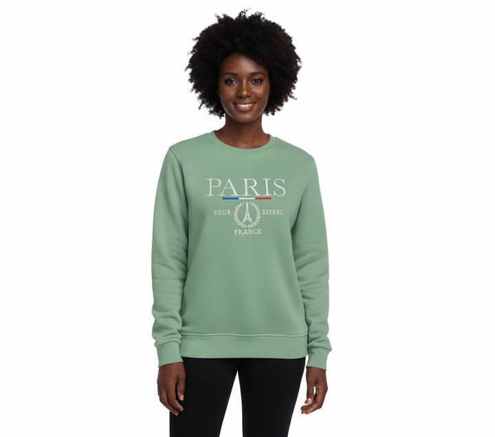 Moletom Paris França Verde