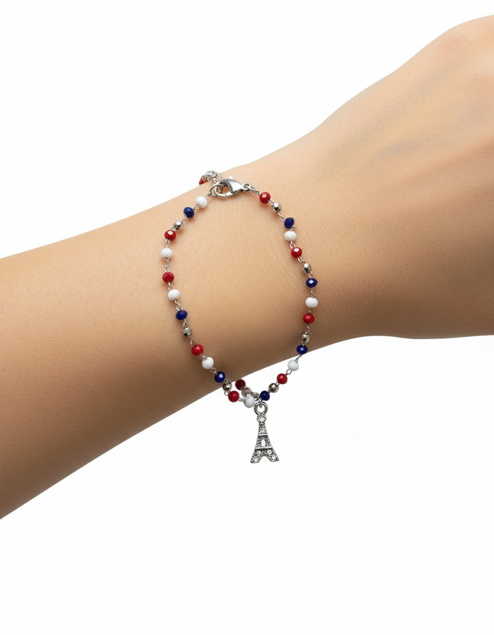 Bracelet Tour Eiffel – Bleu Blanc Rouge 🇫🇷