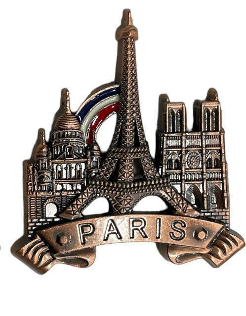 Magnet Tour Eiffel Monuments de Paris arc en ciel