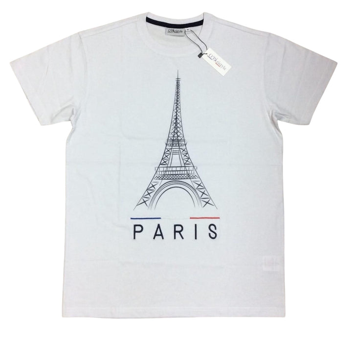 Eiffel tower embroidered t-shirt