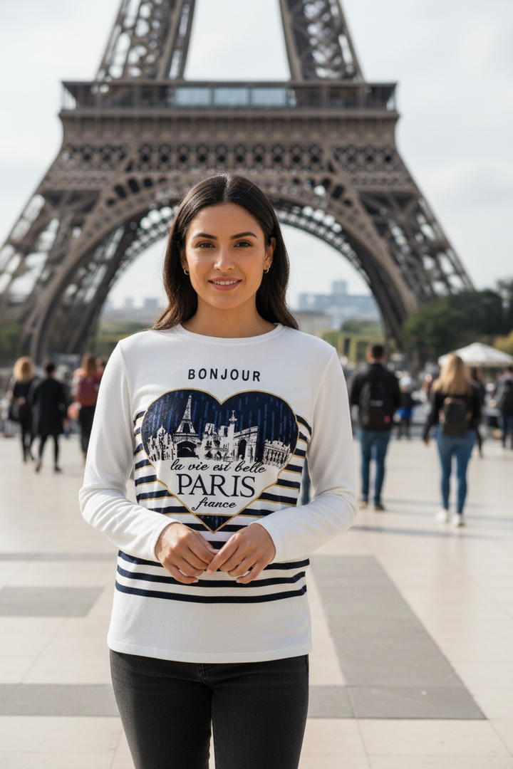 Manche longue Paris BONJOUR