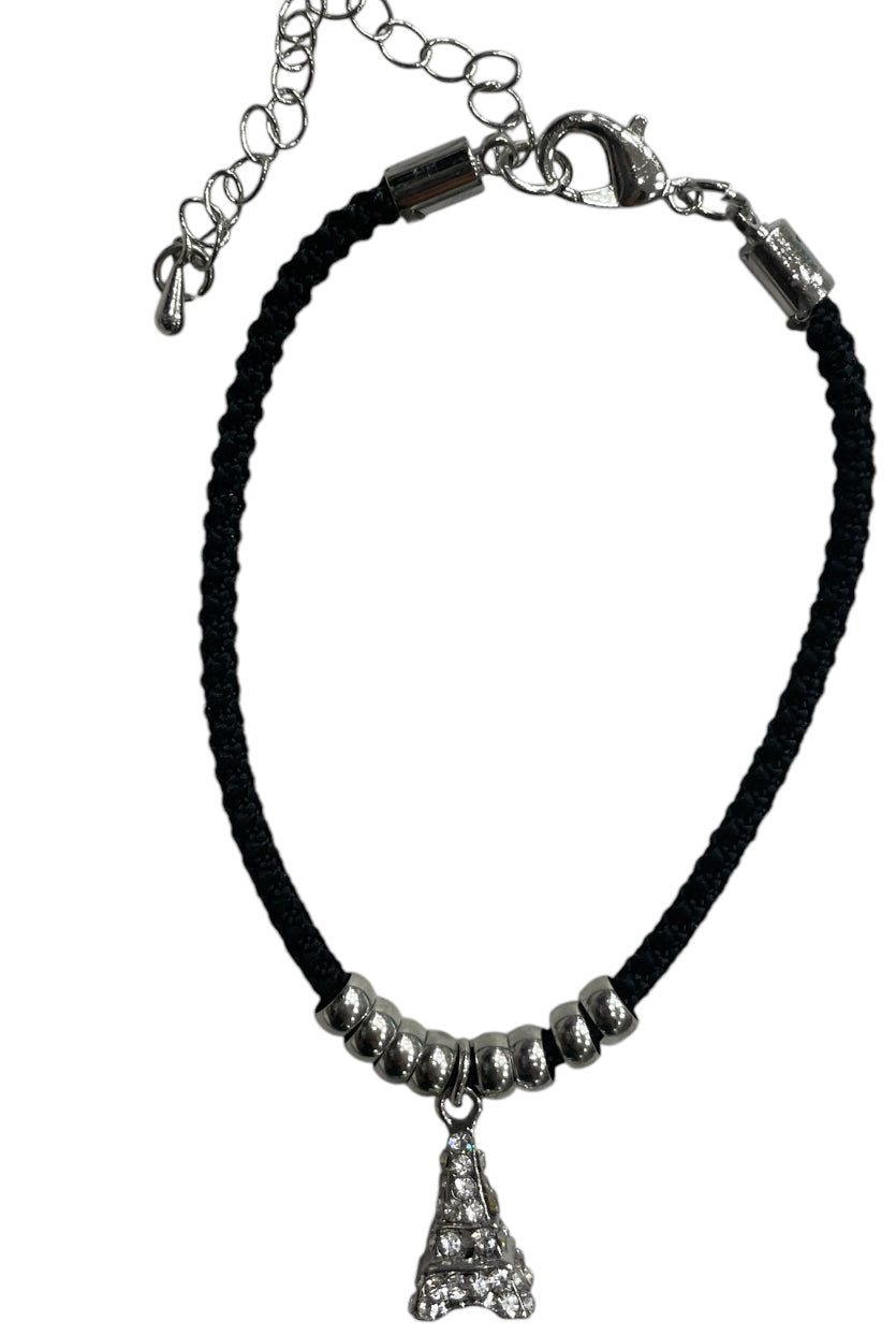 Bracelet Tour Eiffel Strass – Doré ou Argenté