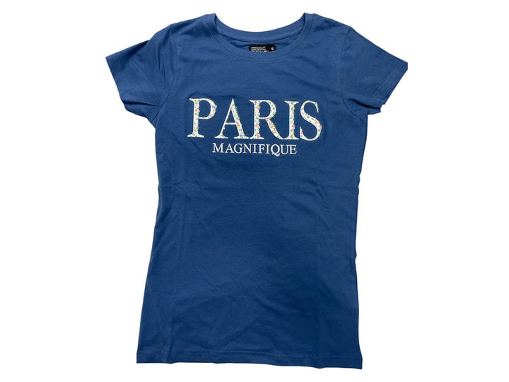 Tee shirt Paris Fleur Brodé Le MAGNIFIQUE