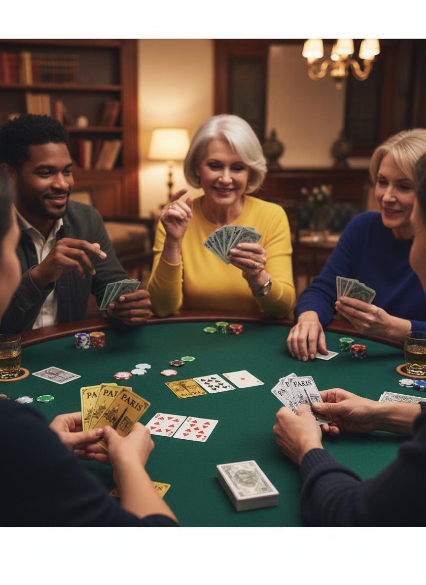 Baralho de Cartas Paris – Edição Prateada ou Dourada