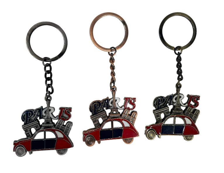 Key Ring Car Paris Monuments