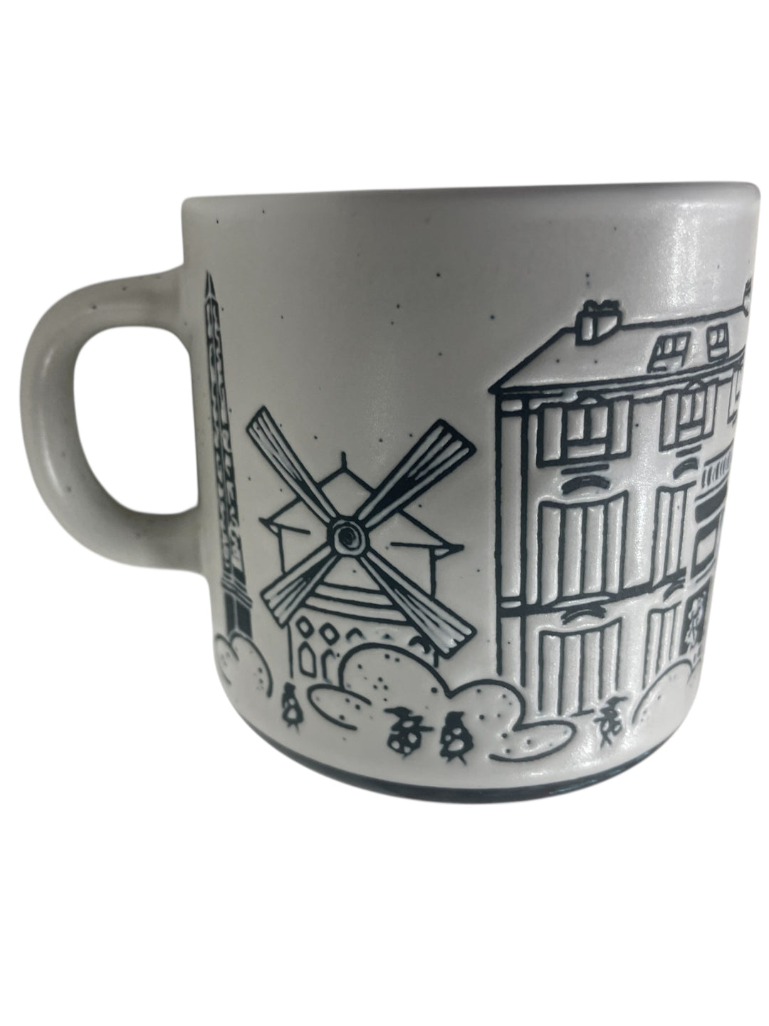 Mug souvenir of Paris engraved monuments