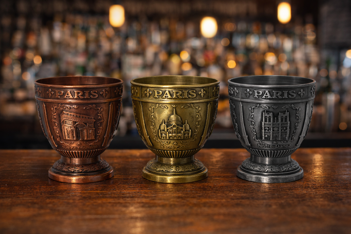 Metal shot glass, Paris souvenirs