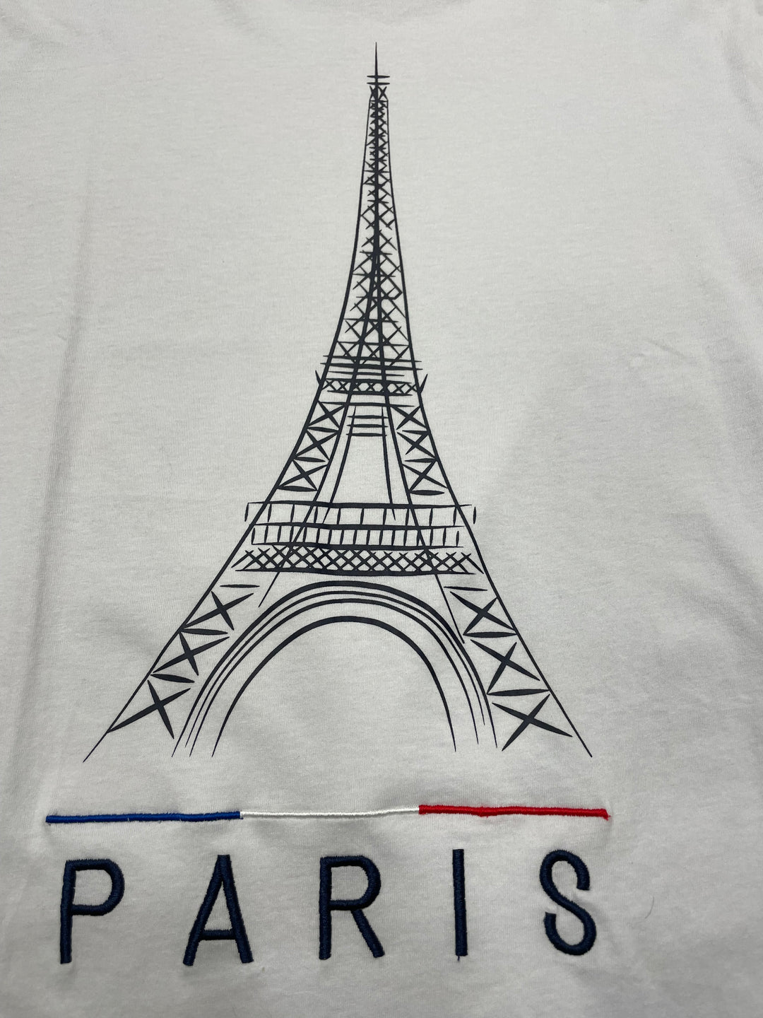 Eiffel tower embroidered t-shirt