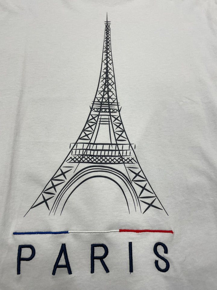 Eiffel tower embroidered t-shirt