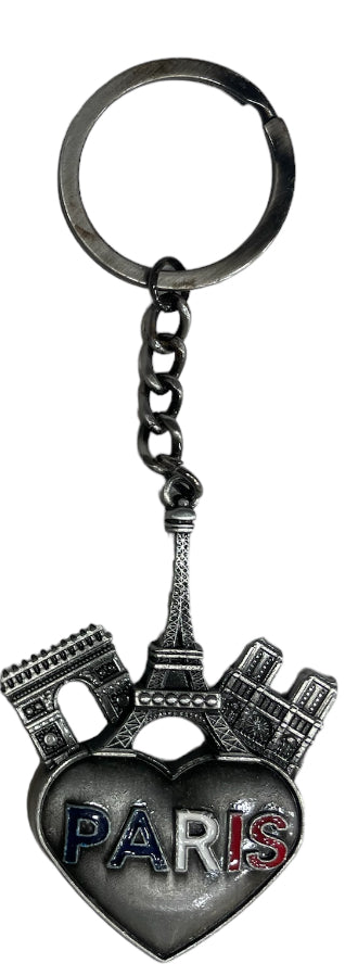 Chaveiro Torre Eiffel Paris Coração Monumentos