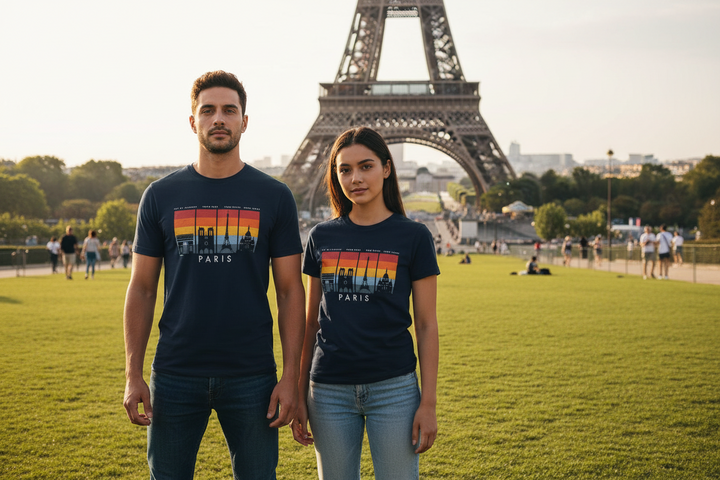Camiseta Monumentos de Paris Ombre