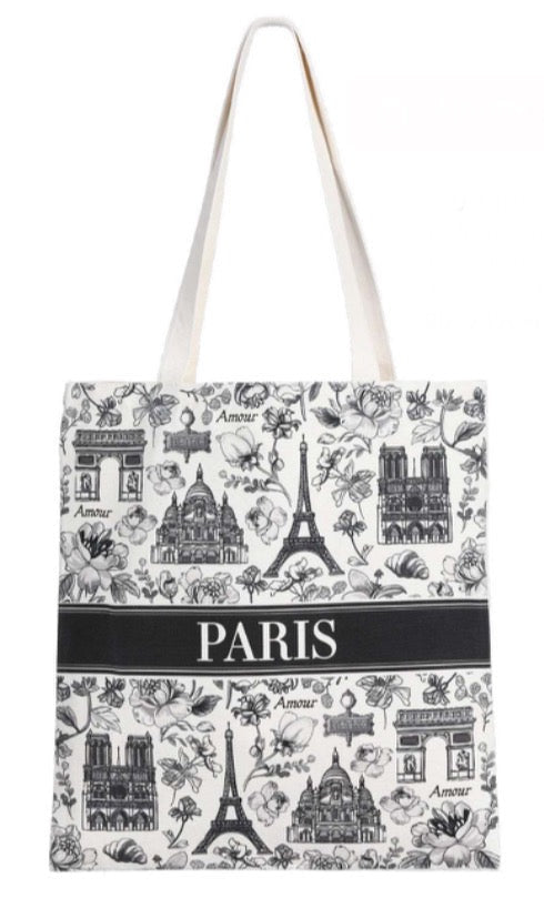 Bag souvenir of Paris with monuments