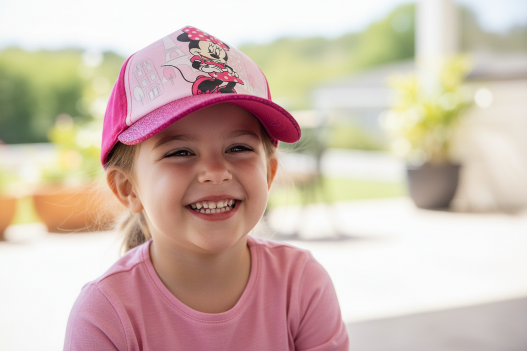 Gorra Minnie Mouse Torre Eiffel Rosa Fucsia