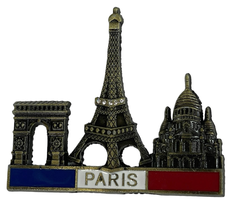 Magnet Tour Eiffel, Sacré Cœur, Arc de Triomphe et Skyline