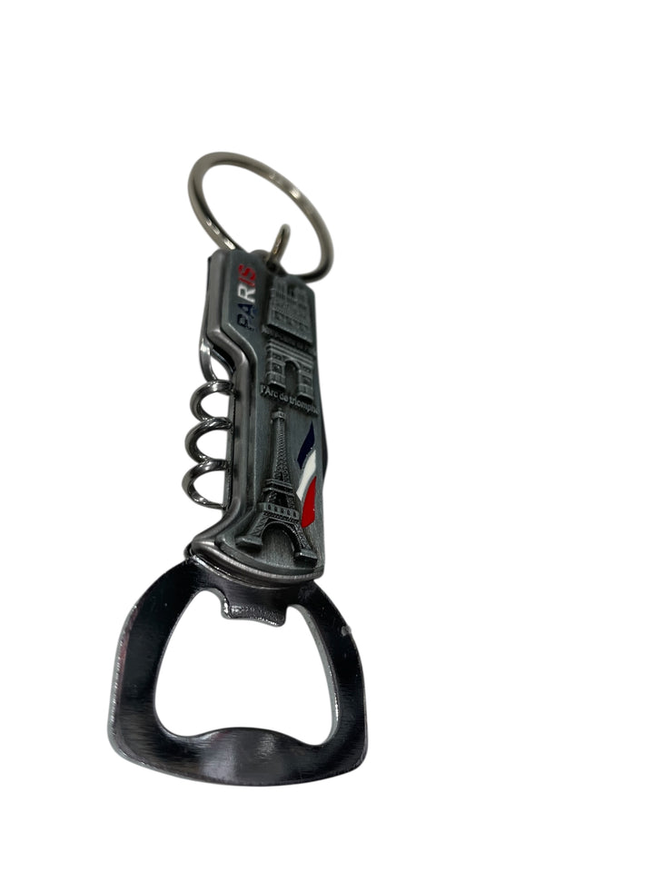 Porte clés souvenirs de Paris décapsuleur ouvre bouteille