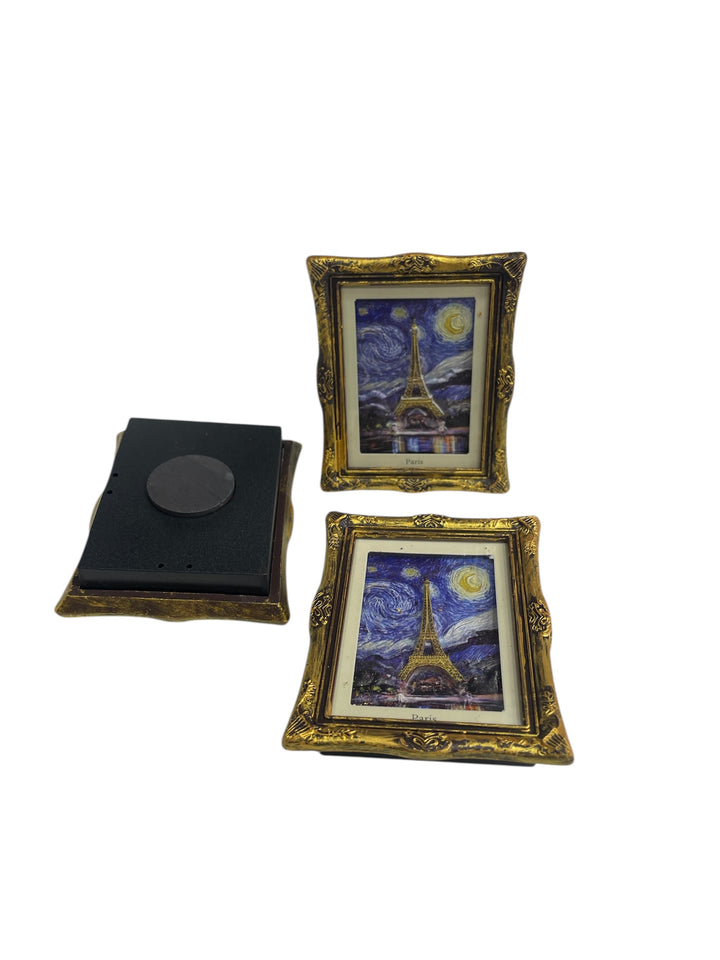 Magnet Van Gogh et Tour Eiffel avec support