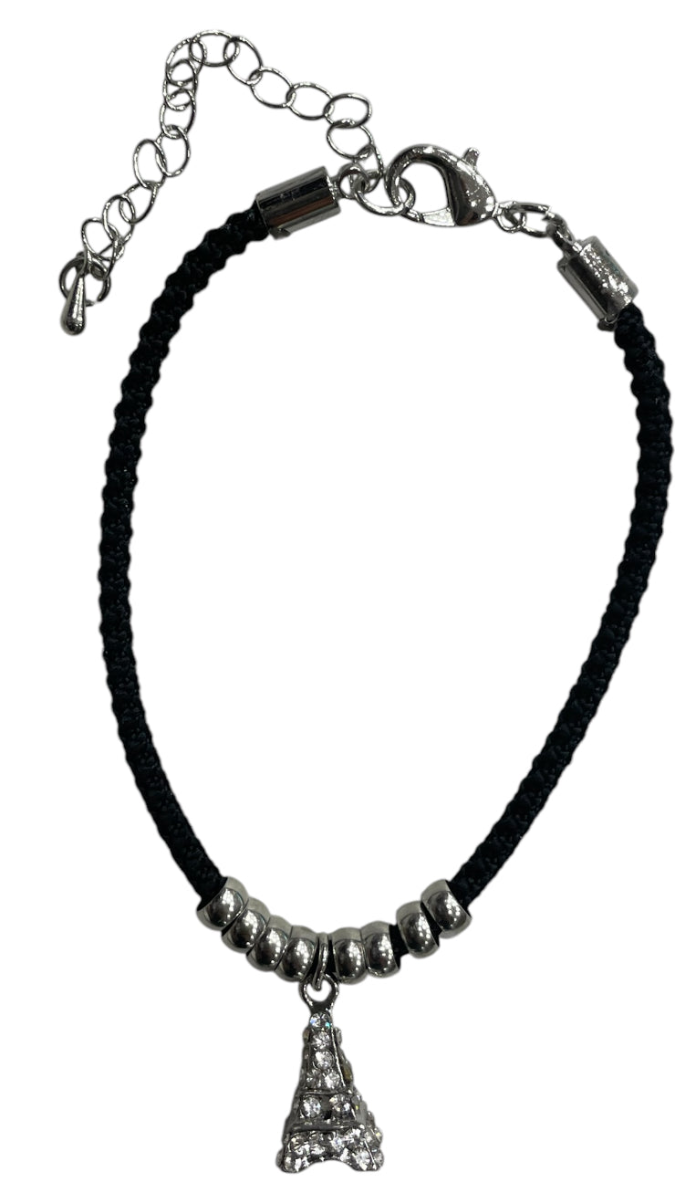 Bracelet Tour Eiffel Strass – Doré ou Argenté