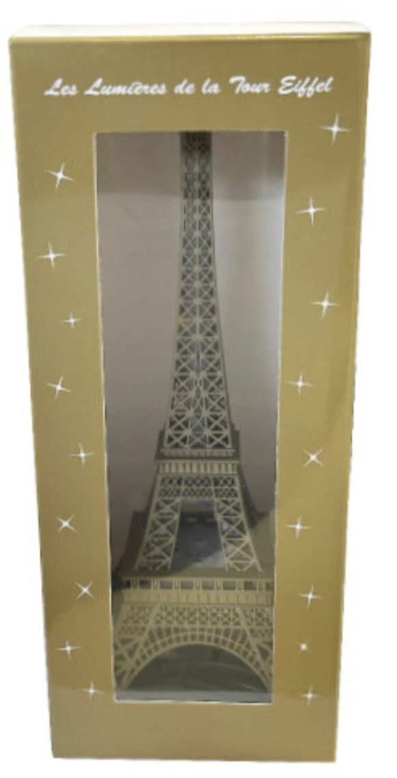 Torre Eiffel Brillante + LED 6 colores variados