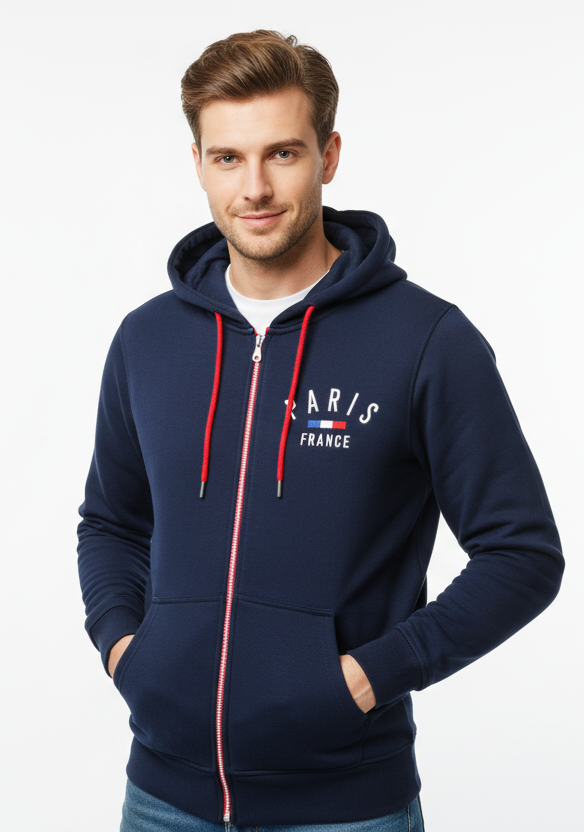 Moletom bordado PARIS FRANÇA