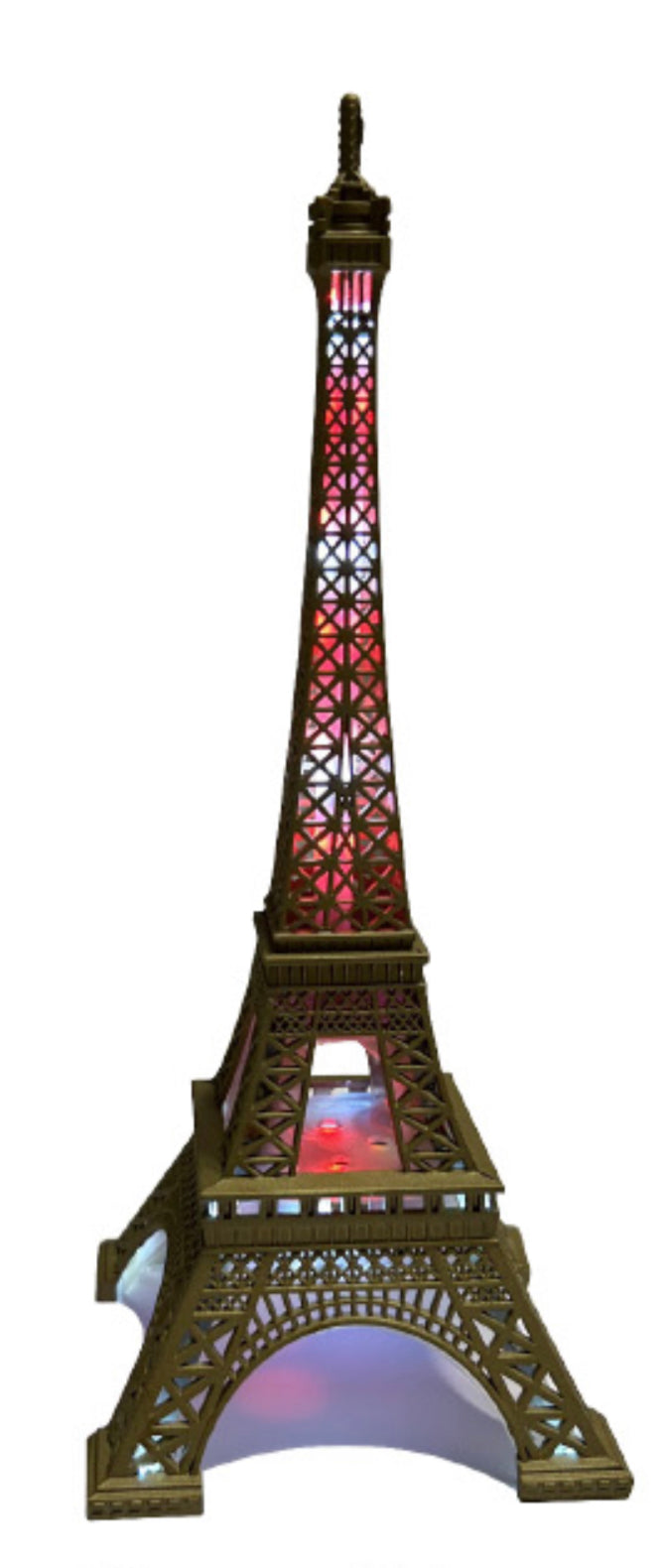 Tour Eiffel LED scintillante FULL couleurs batterie Lithium rechargeable