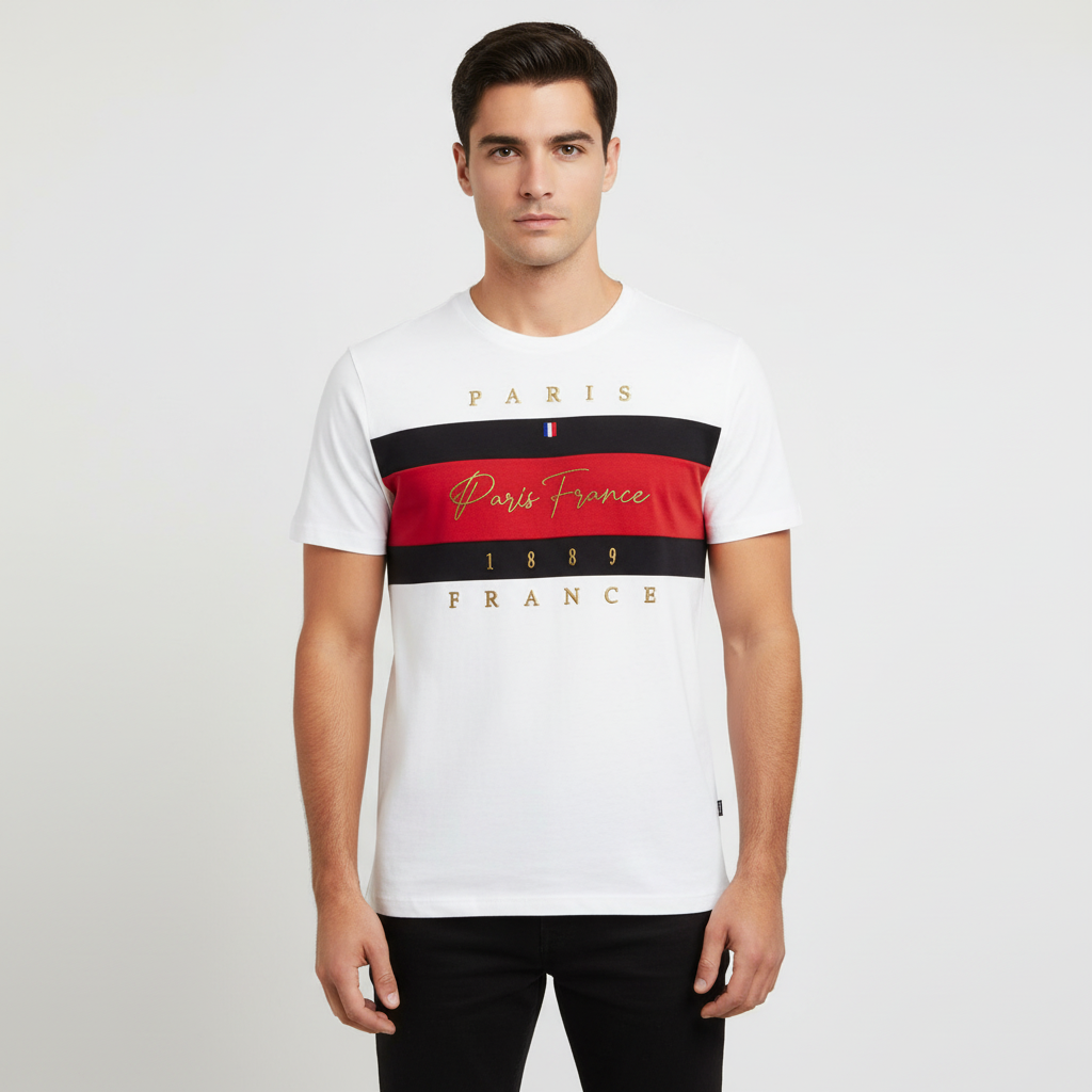 T-shirt bordada Paris França 🇫🇷 1889