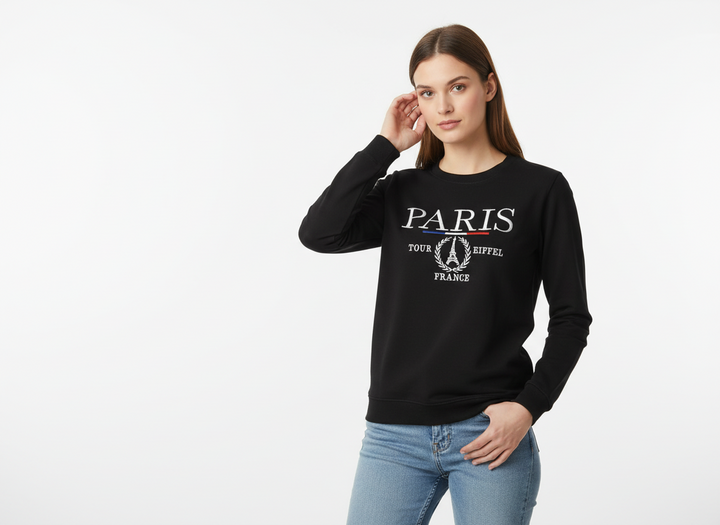 Moletom com bordado Paris FRANCE