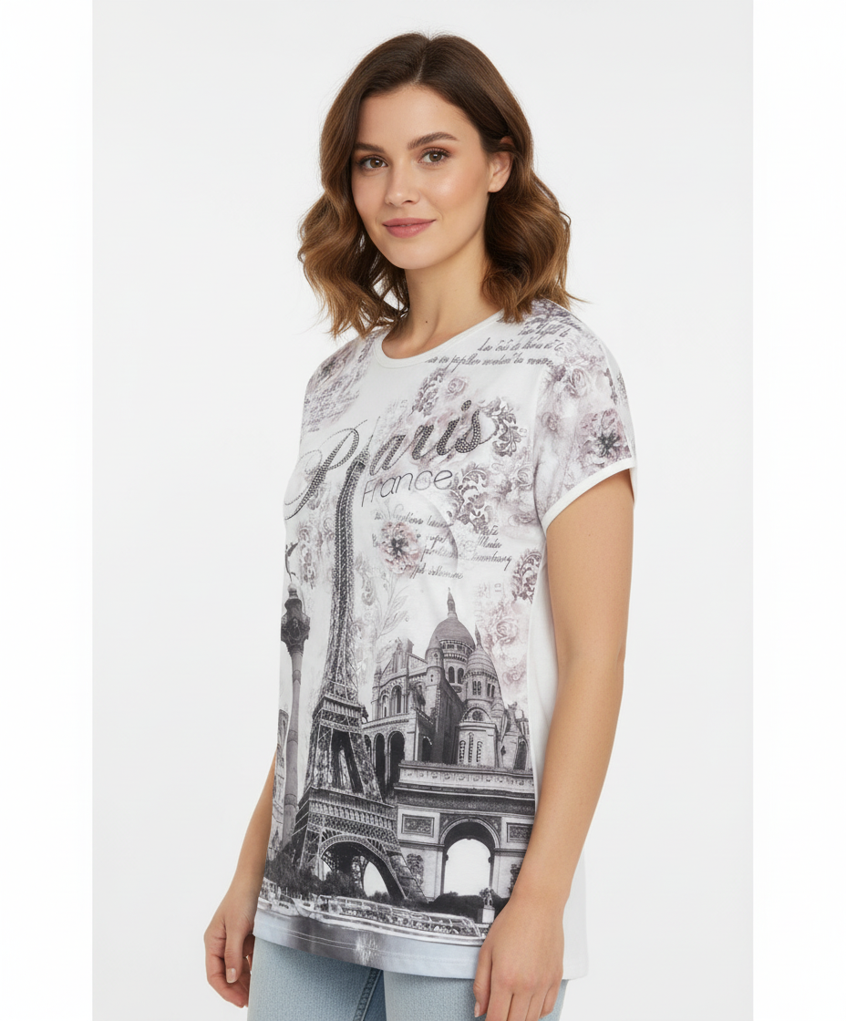 Tee shirt Tour Eiffel monuments suprême