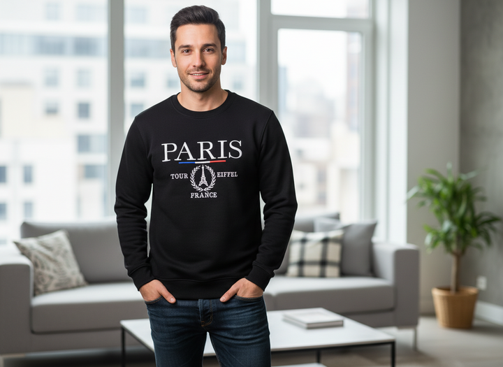 Moletom com bordado Paris FRANCE