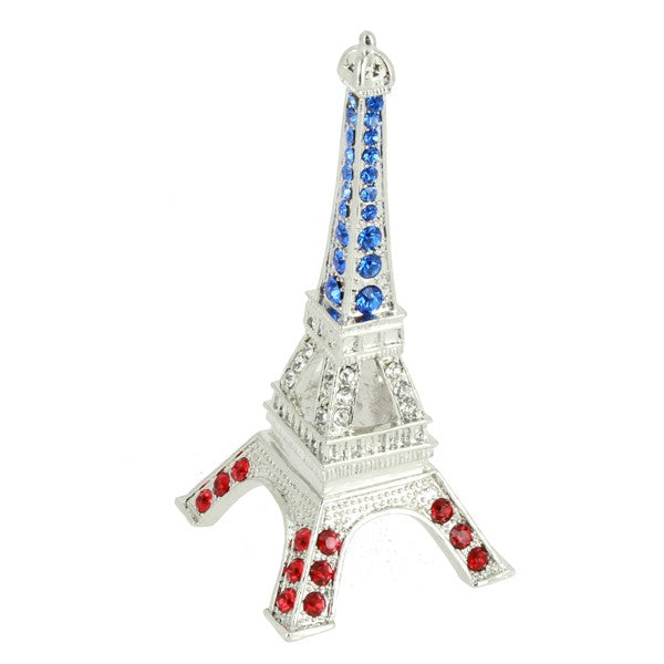 Tour Eiffel strass tricolor