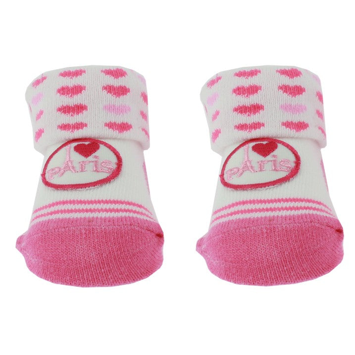 Chaussettes rose Paris pour enfant