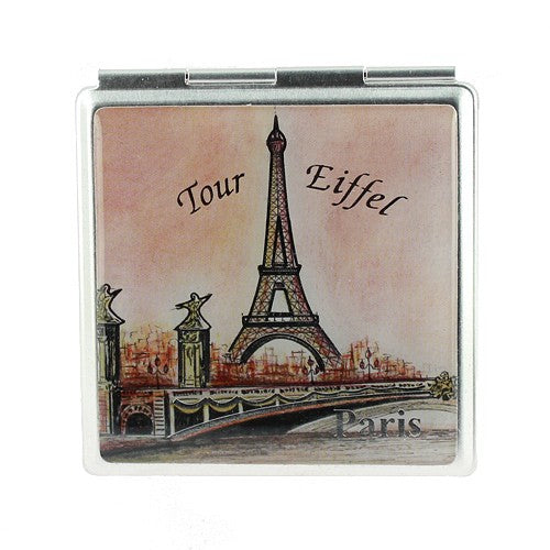 Miroir Tour Eiffel Rose