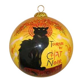 Boule de Noël Chat Noir
