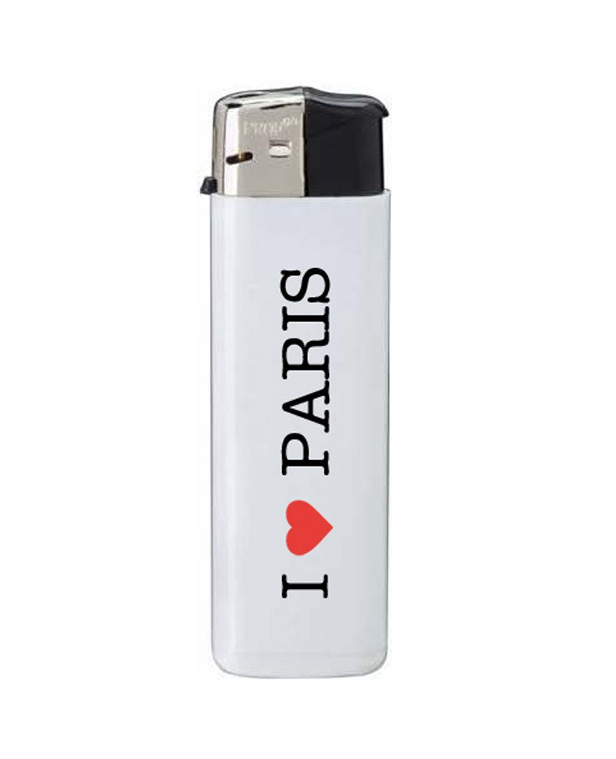 Briquet I LOVE PARIS BLANC