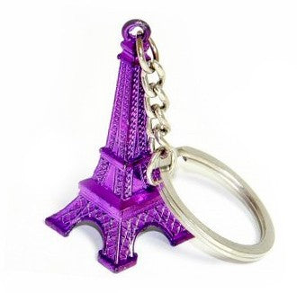 Porte-clés Tour Eiffel violet