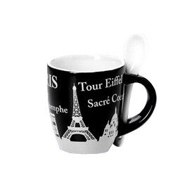 Tasse à café Tour Eiffel "SKYLINE" noir