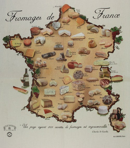 Torchon la France des fromages