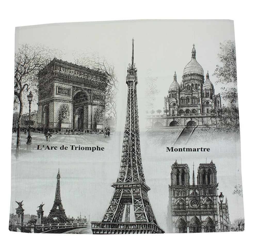 Torchon de cuisine, design, original, souvenir, monuments de paris