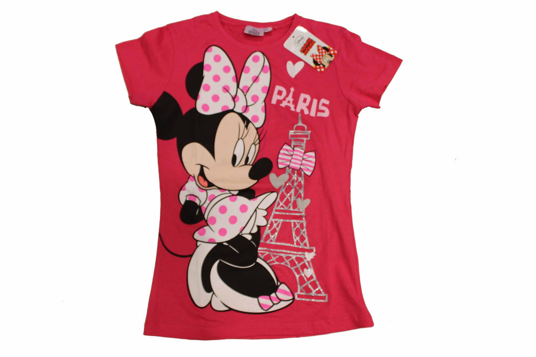 Tee shirt enfant Minnie Mouse Tour Eiffel Paillette